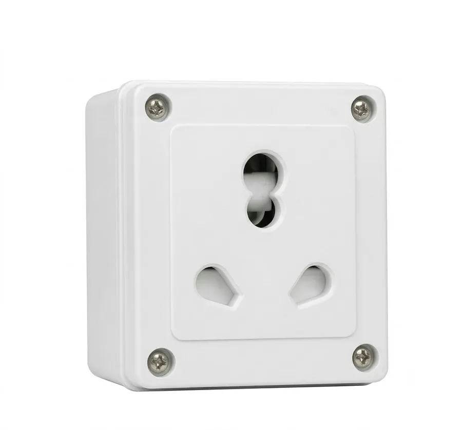 Anchor Penta Urea Capton Series White 6A/16A Uni Socket With Box (Model 39995)