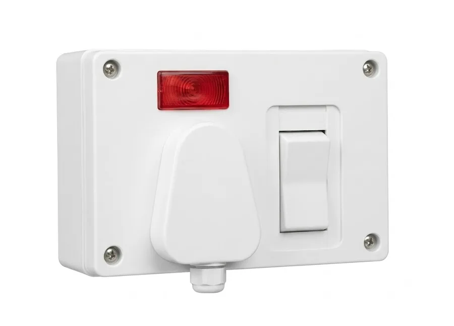 Anchor Penta Urea 5-In-1 Combined Unit (Urea Back Piece) White 6A/16A Capton 5-In-1 with Box & 16A ISI Plug 4 Fixing Holes (Model 39985)