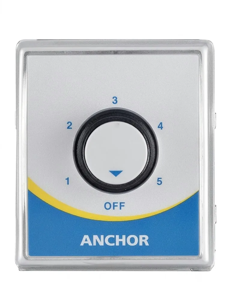 Anchor General Accessories Supreme Flush Dimmer / Controller White 650W Supreme Metallic Flush Dimmer (Model 8567)