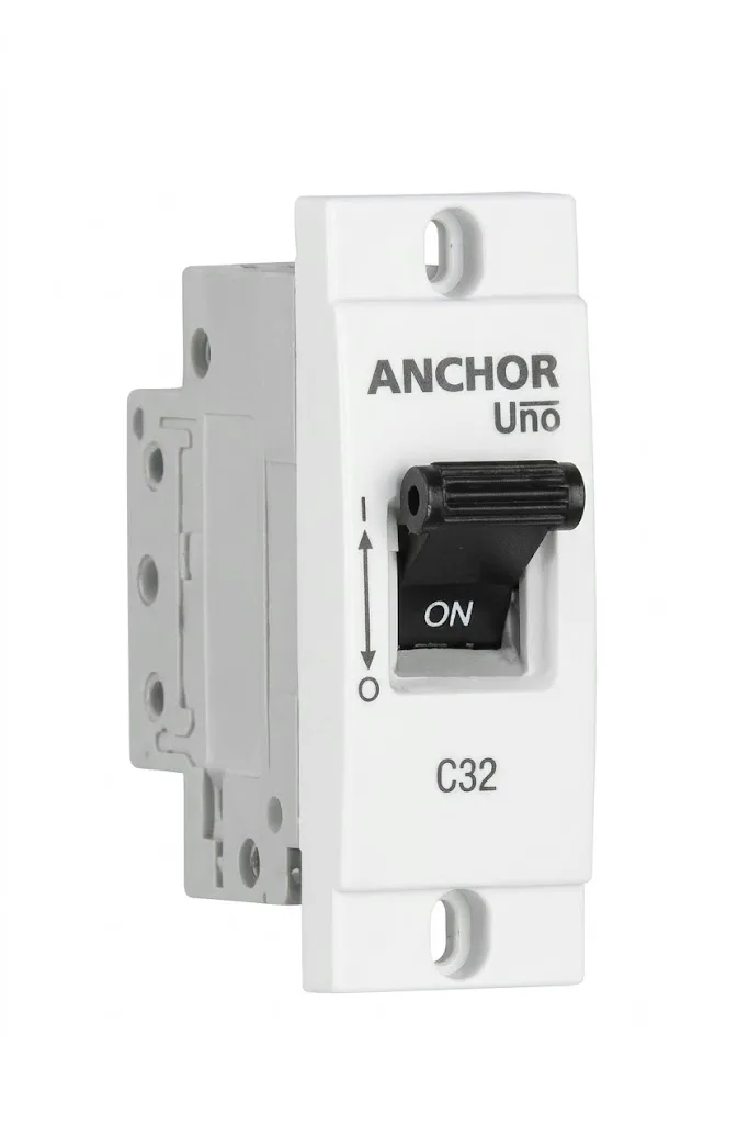 Anchor General Accessories Uno Mini MCB White 6A SP C Mini MCB (3kA) (Model 98236)