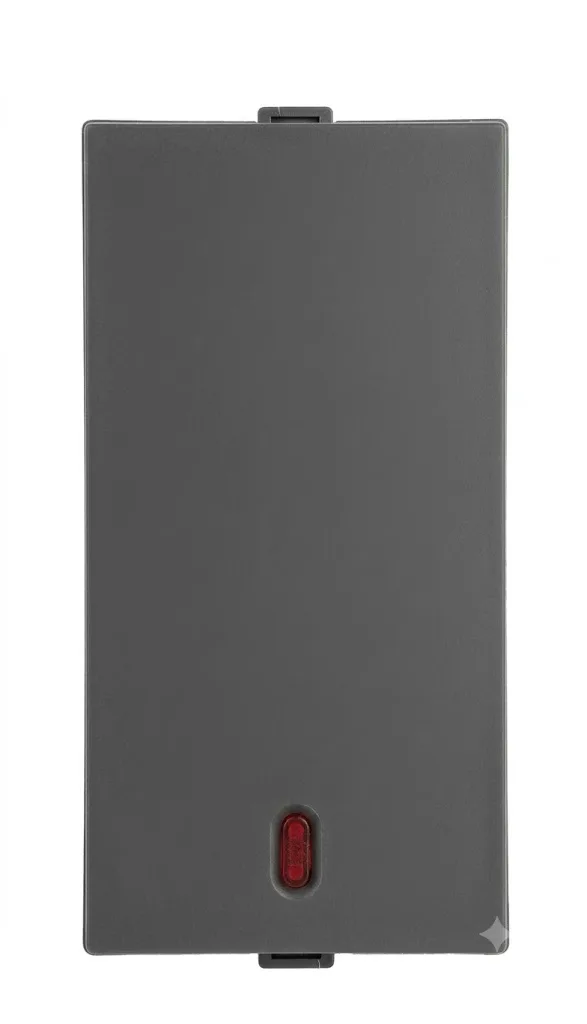 Anchor Penta Zen Graphite Black 16AX 1 Way Switch With Indicator 200W SBL Load 1 Module (Model 65175B)