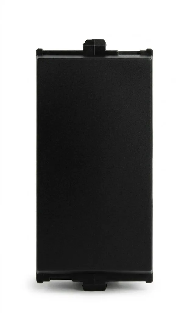 Anchor Penta Graphite Black 6AX 1 Way Switch 1 Module 100W SBL Load (Model 65001B)