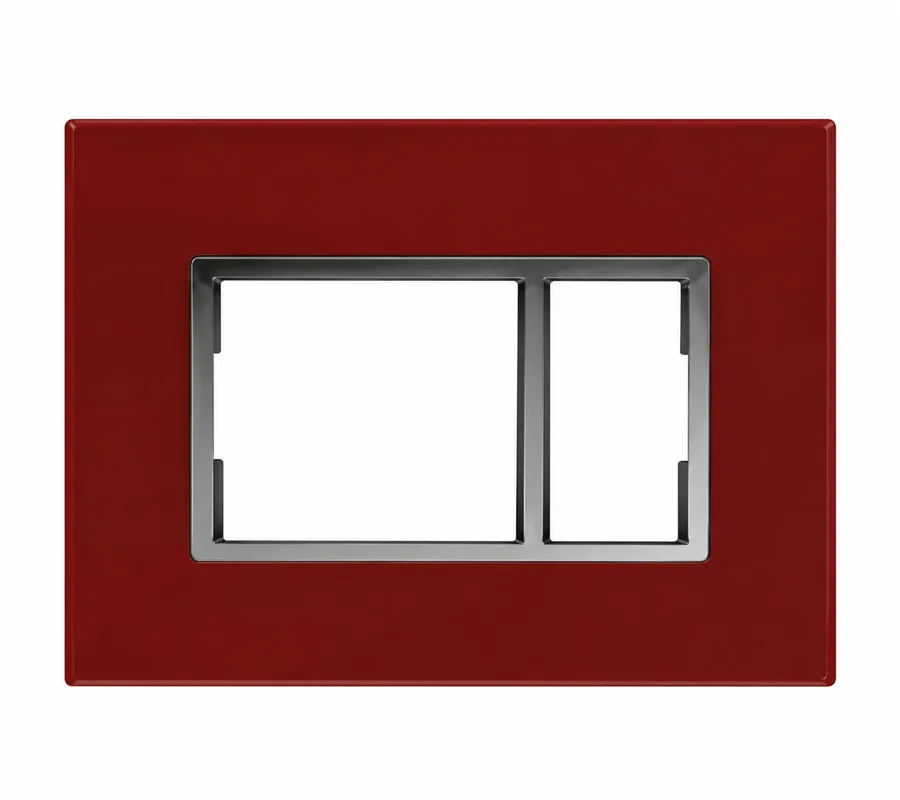 Anchor Penta Wooden Box Ruby Red Plate 10 Module Horizontal (Model 65560RR)