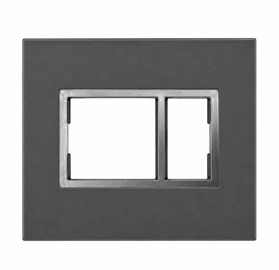 Anchor Penta Wooden Box Graphite Black Plate 3 Module (Model 65553GB)
