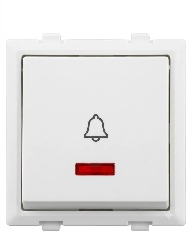 Anchor Rider White 6A Bell Push Switch Mega (Model 47204)