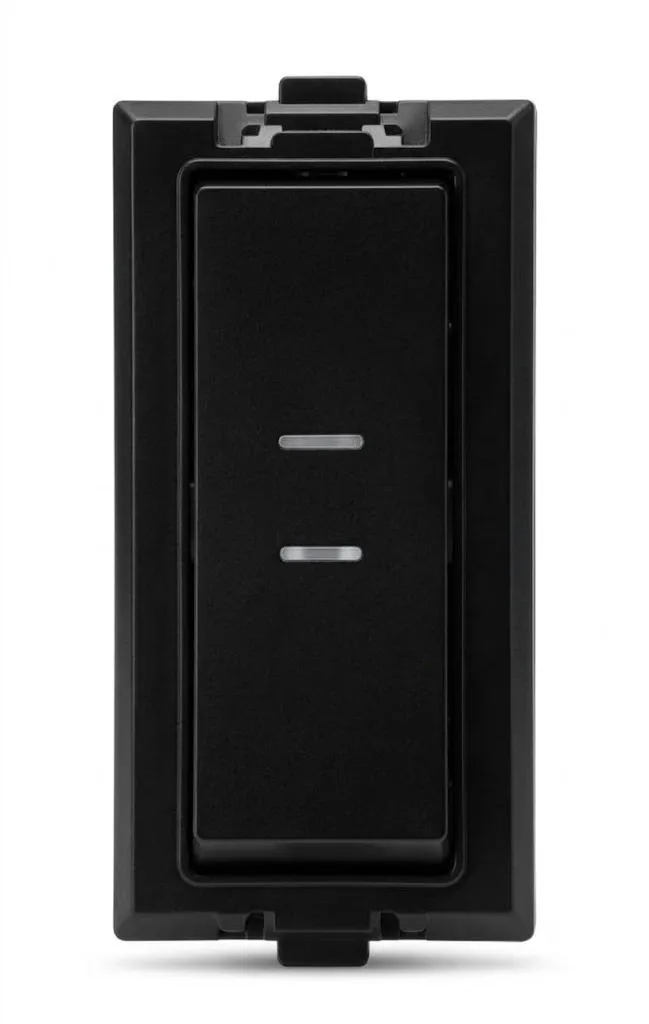 Anchor Rider Graphite Black 6A 2 Way Switch Slim 100W SBL Load (Model 47102GB)
