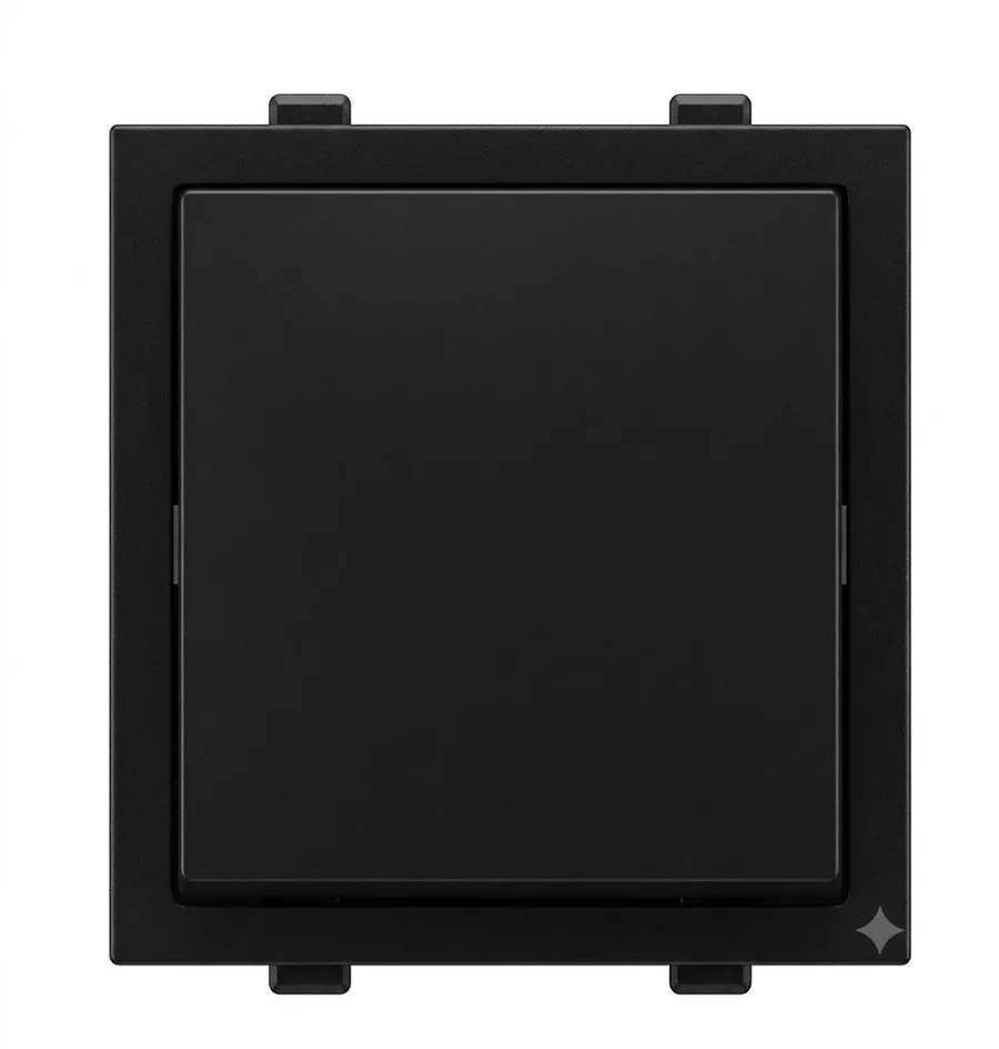 Anchor Rider Graphite Black 6A 1 Way Switch Mega 100W SBL Load (Model 47201GB)