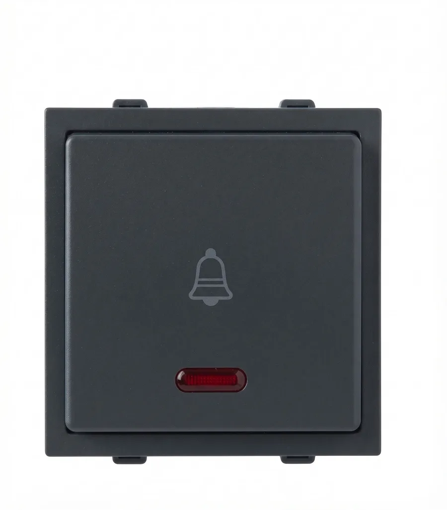 Anchor Roma Classic Dura 10A Bell Push With Neon Matt Black (Model 30715MB)