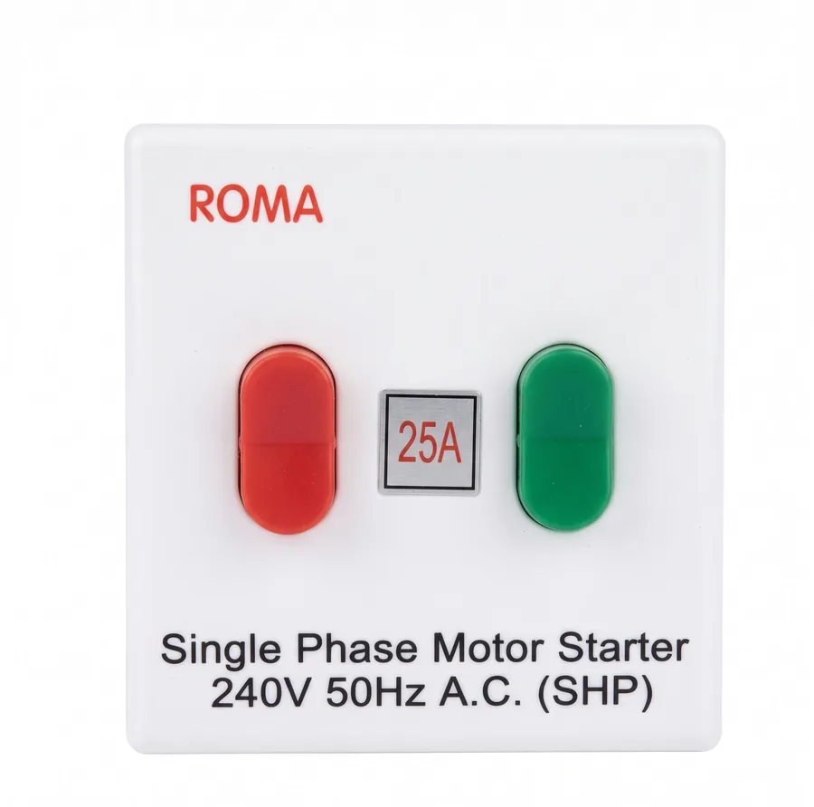 Anchor Roma Classic 25A Motor Starter Switch White (Model 20405)