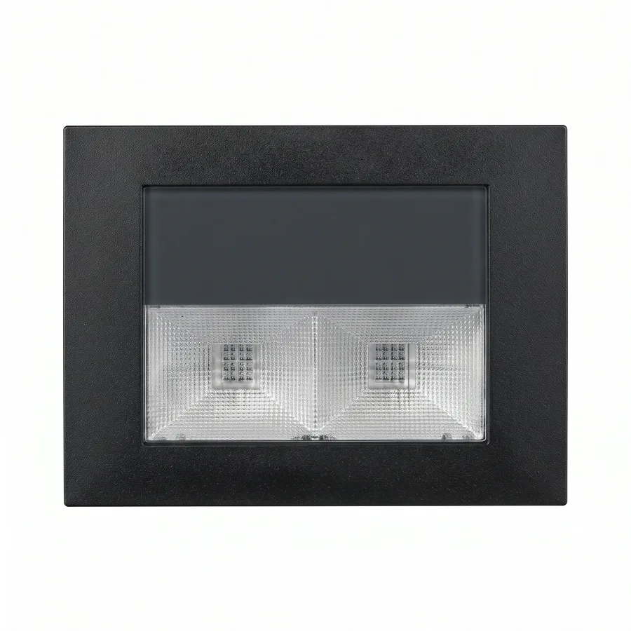 Anchor Roma Classic Foot Light LED Warm Light 3 Module 240V Matt Black (Model 22615MB)