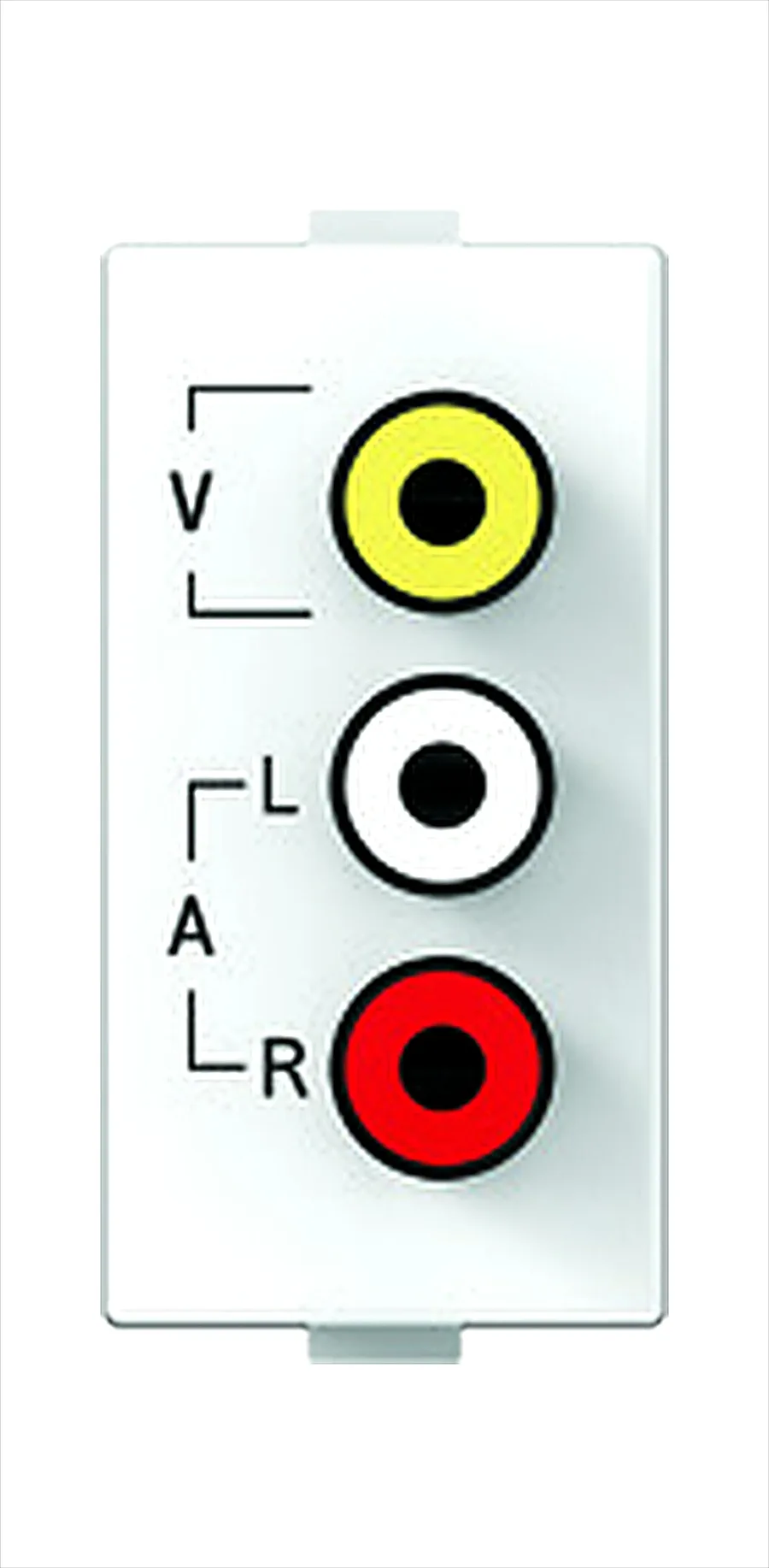 Anchor Roma Plus Audio Video Socket 1 Module White (Model 289107)
