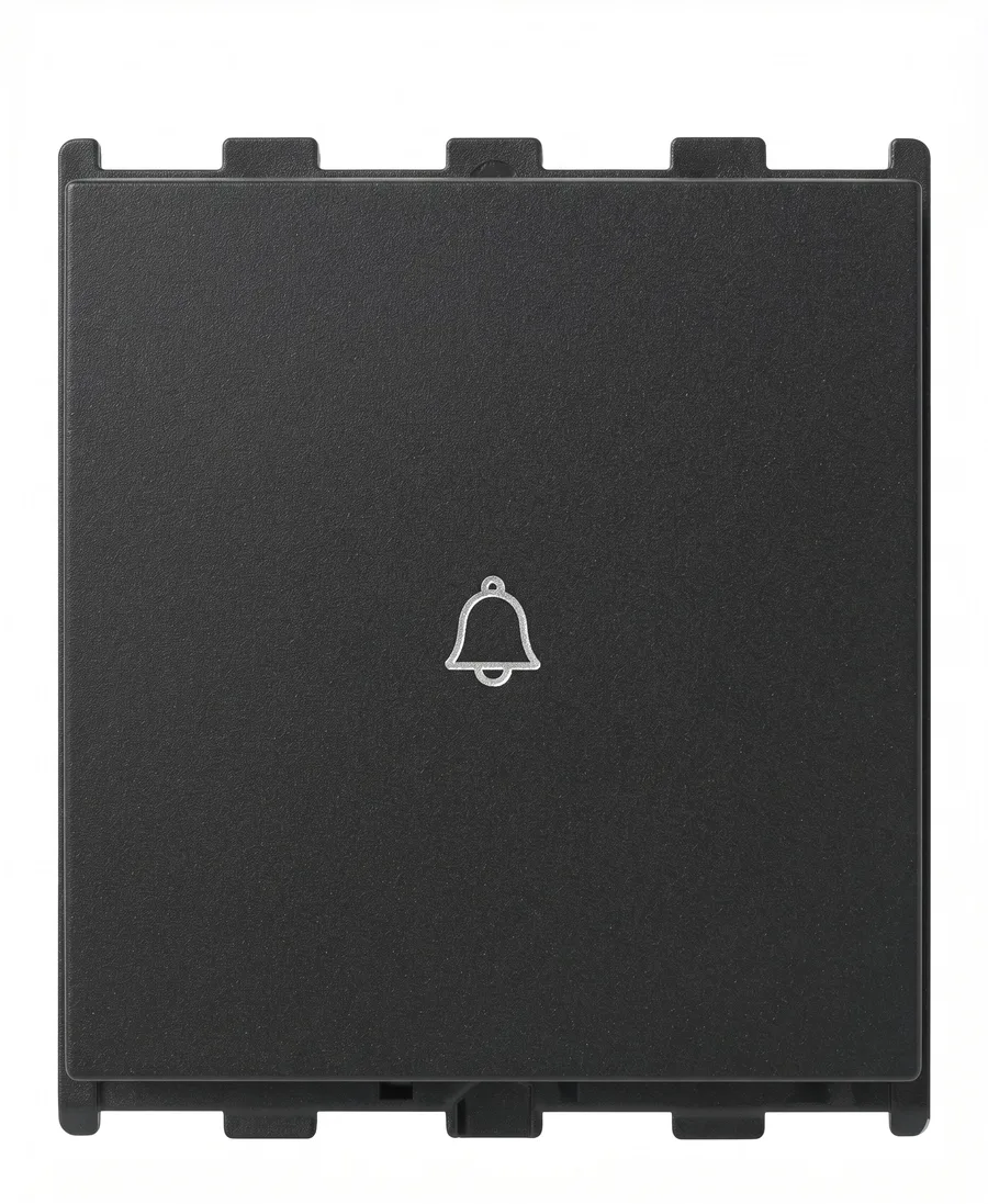 Anchor Roma Urban 10A Bell Push Switch 2 Module Black (Model 66203B)