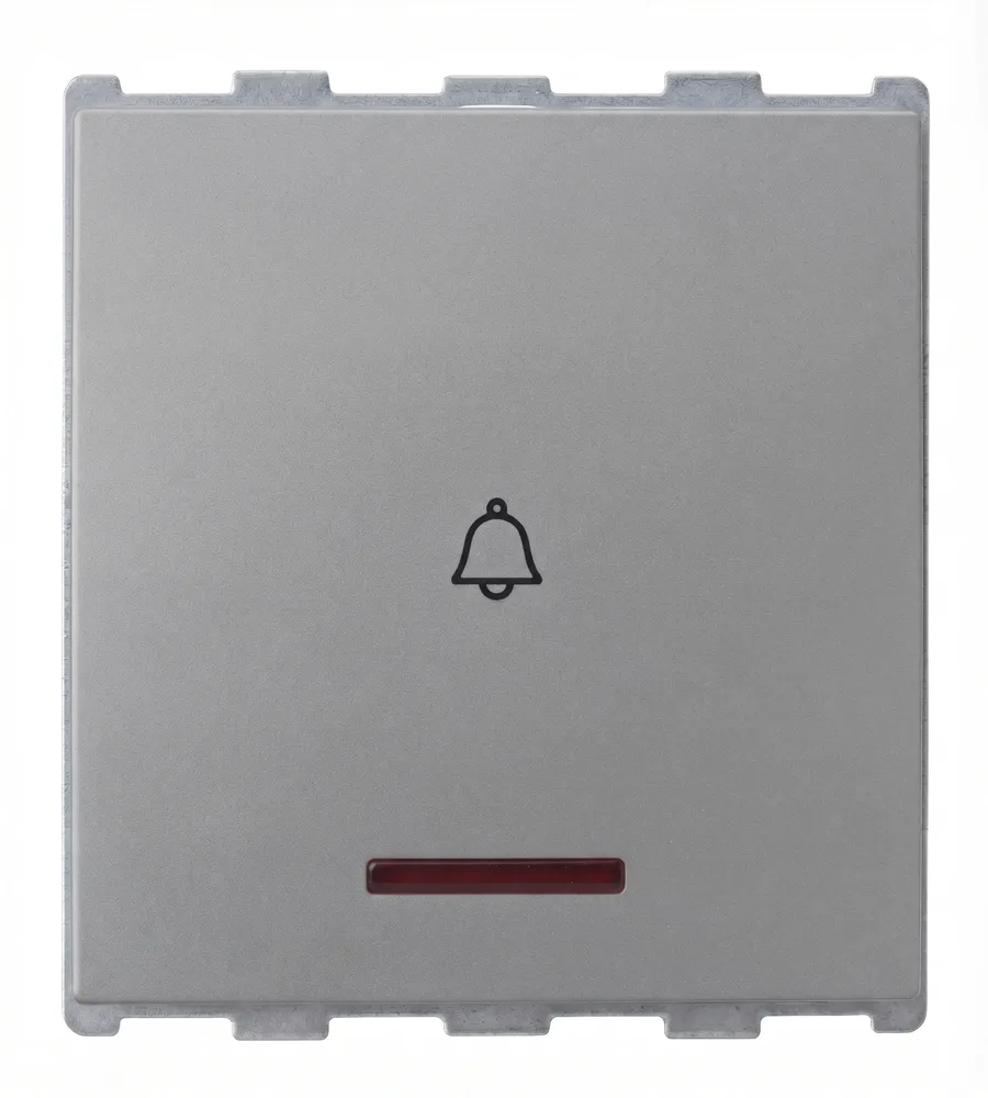 Anchor Roma Urban 10A Bell Push Switch With Indicator 2 Module Graphite Black (Model 66233GB)