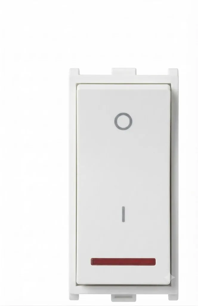 Anchor Roma Urban 25A SP 1 Way Switch With Indicator 1 Module White (Model 66325)
