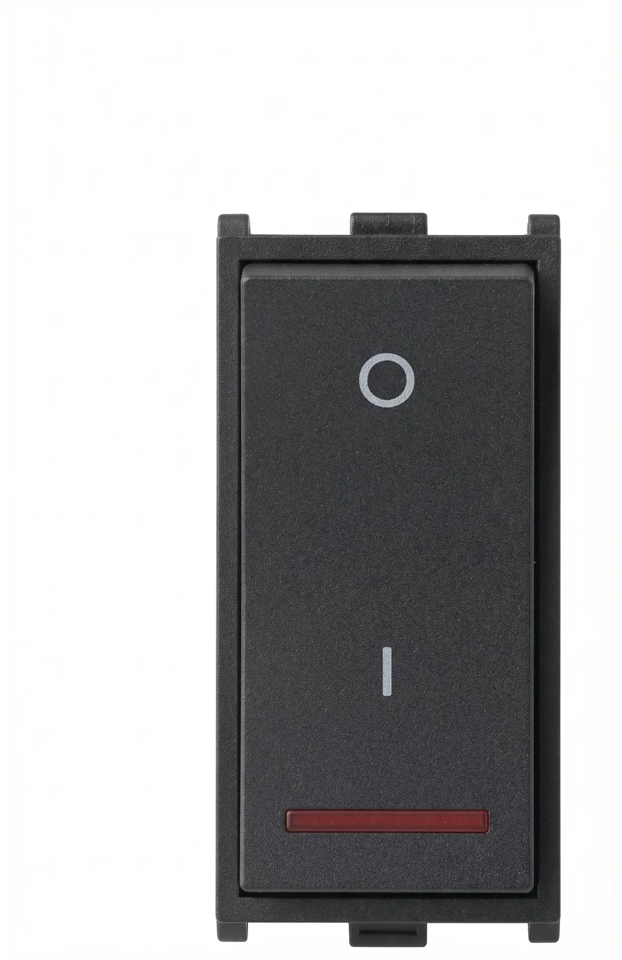 Anchor Roma Urban 25A SP 1 Way Switch With Indicator 1 Module Black (Model 66325B)