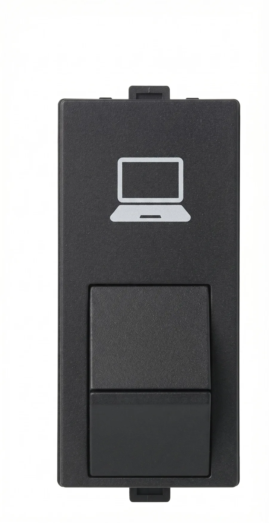 Anchor Roma Urban RJ45 Computer Socket Cat 6 1 Module Black (Model 66557B)