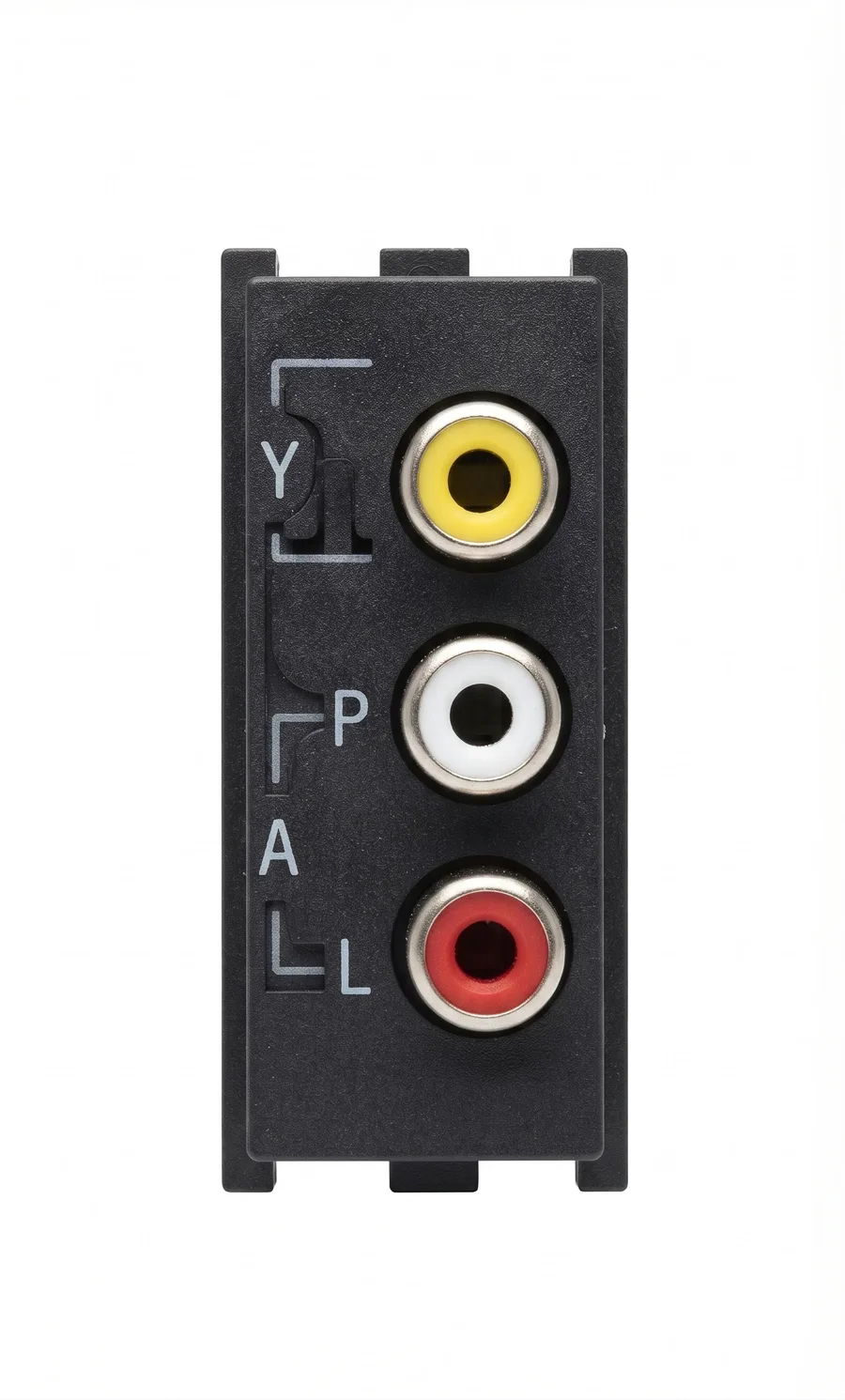 Anchor Roma Urban Audio Video Socket 1 Module Black (Model 66712B)