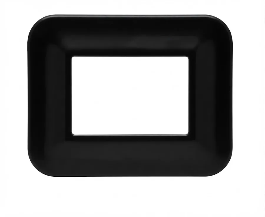 Anchor Roma Urban Bold 18 Module Cover Plate With Base Frame Black (Model 66818BL)