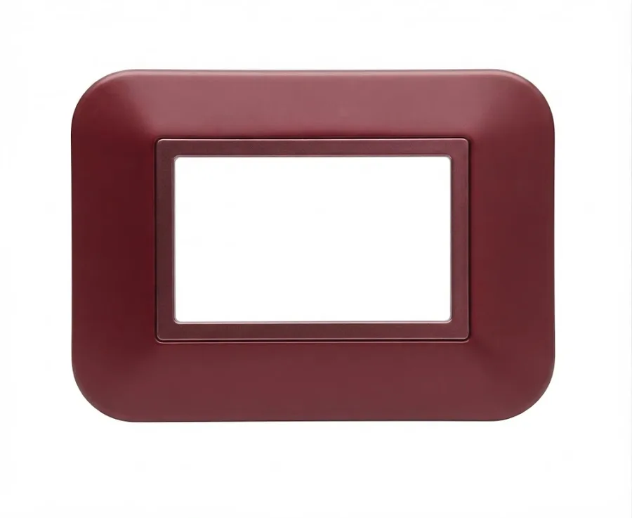 Anchor Roma Urban Hue 9 Module Horizontal Colour Plate With Collar Oriental Maroon (Model 66809OMS)