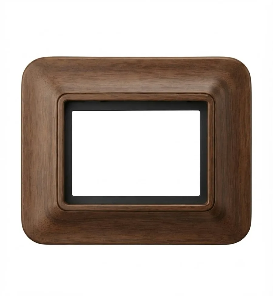 Anchor Roma Urban Hue 8 Module Horizontal Colour Plate With Collar Woody (Model 66808WDB)