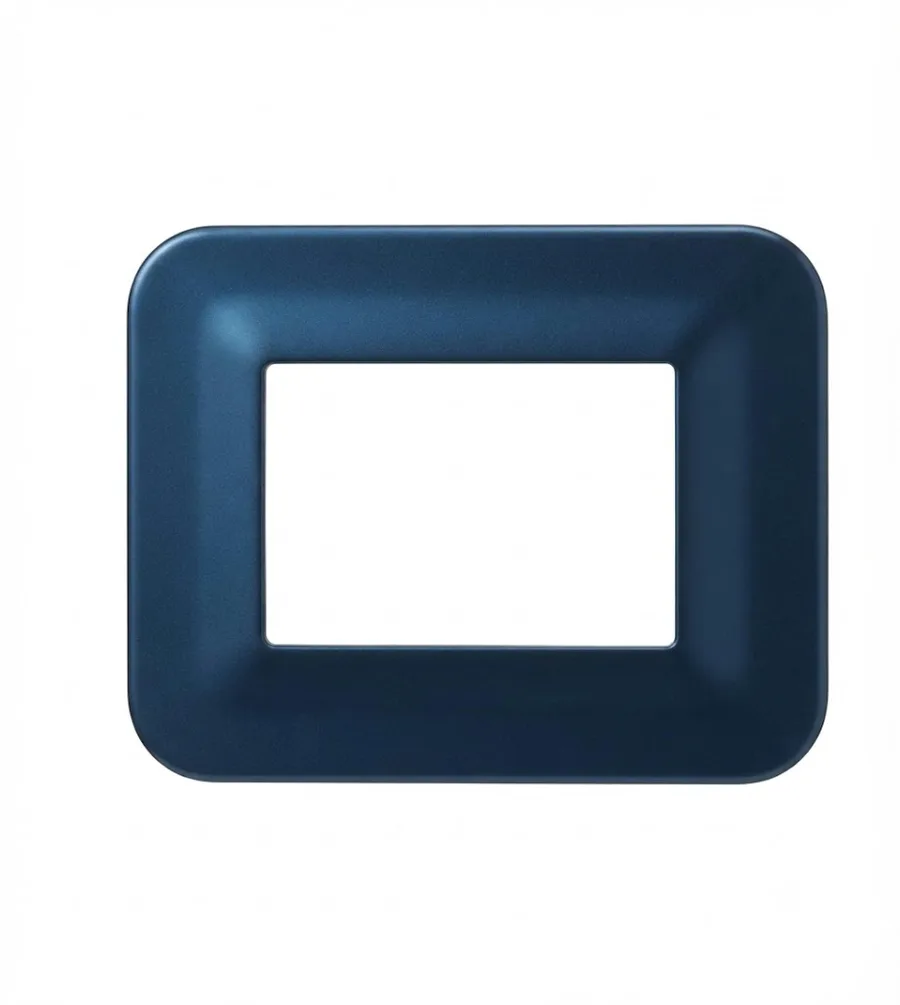 Anchor Roma Urban Hue 16 Module Colour Plate Without Chrome Collar Sapphire Blue Metallic (Model 66816SB)