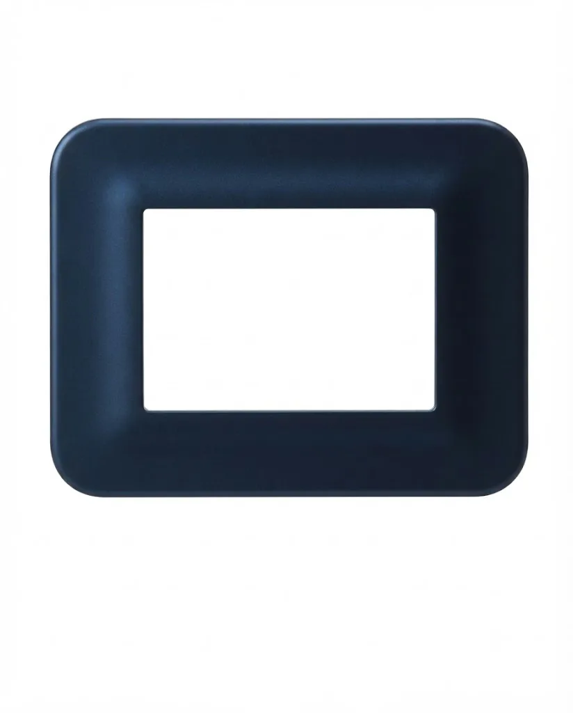 Anchor Roma Urban Hue 18 Module Colour Plate Without Chrome Collar Azure Blue Metallic (Model 66818AB)