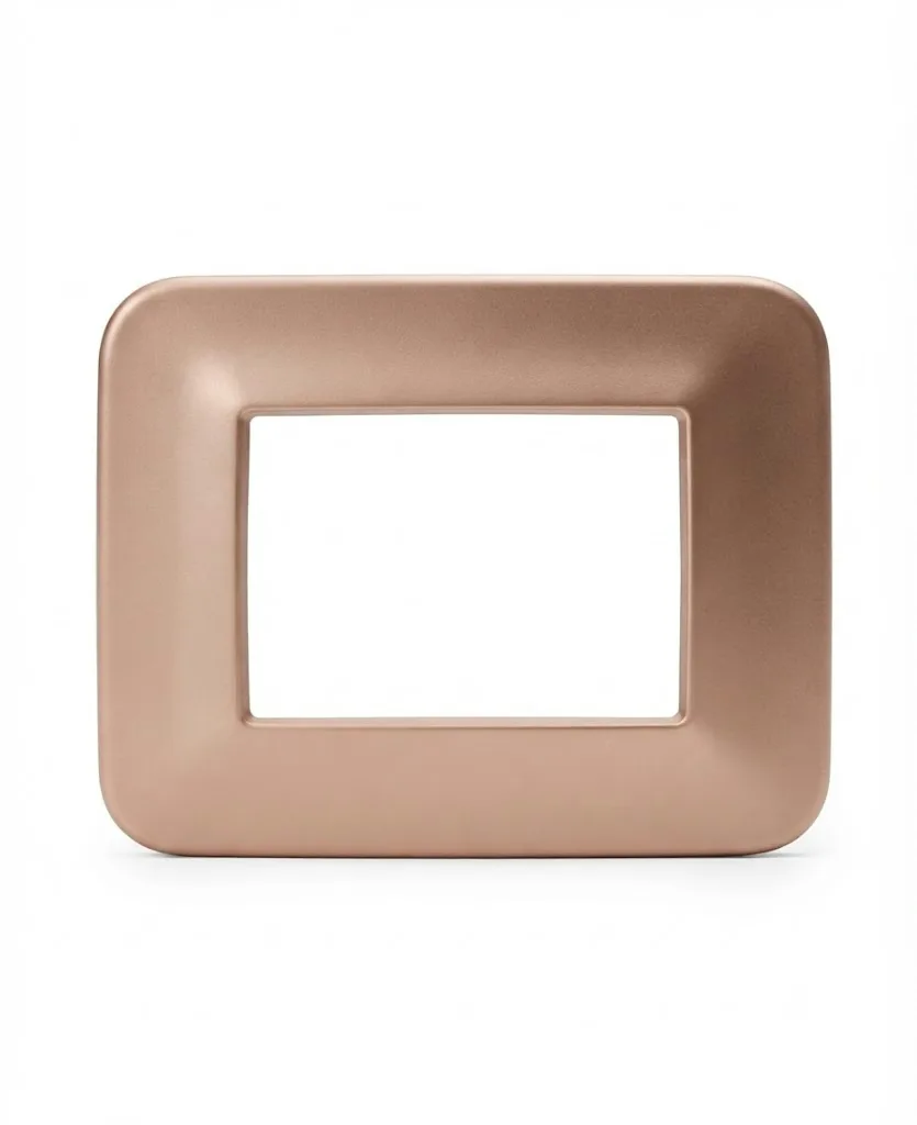 Anchor Roma Urban Hue 4 Module Colour Plate Without Chrome Collar Rose Gold Metallic (Model 66804RG)