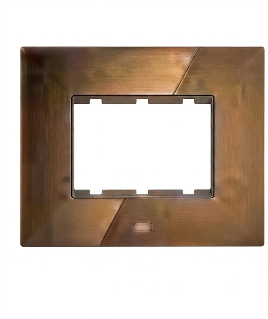 Anchor Roma Urban Clear 3 Module Glass Plate Without Collar Starline Grey (Model 66903MSGCL)