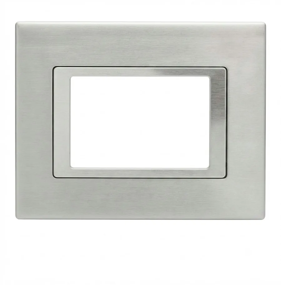 Anchor Roma Urban Sheen 18 Module Metal Plate Brushed Aluminum (Model 66918BA)