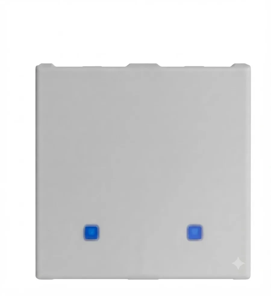 Anchor Roma Urban Smart Touch Switch 5A 2 Channel 2 Module Silver (Model 71022S)