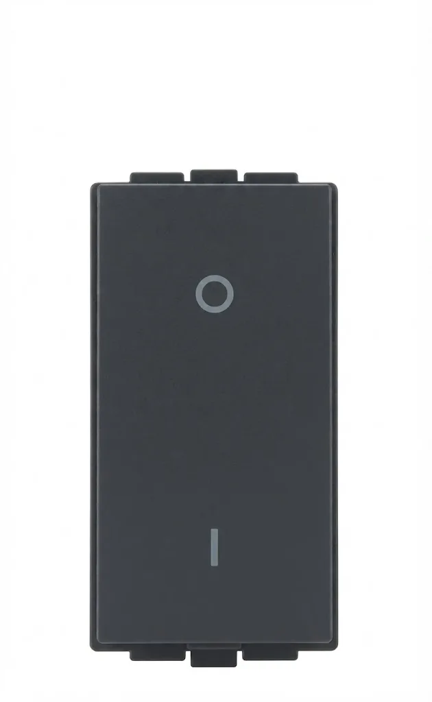 Anchor Tiona 25A 1 Way Modular Switch with Indicator 1 Module Black (Model 86325B)