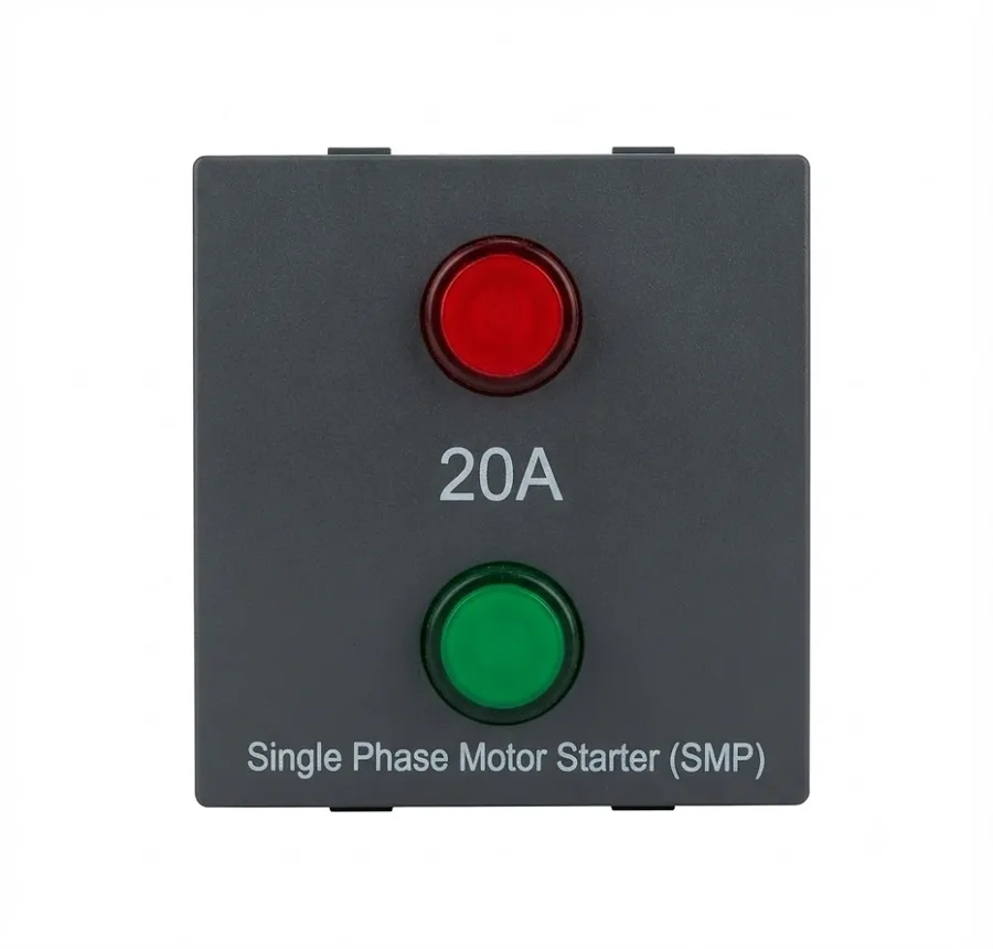 Anchor Tiona 20A Motor Starter Switch 2 Module Black (Model 86020B)