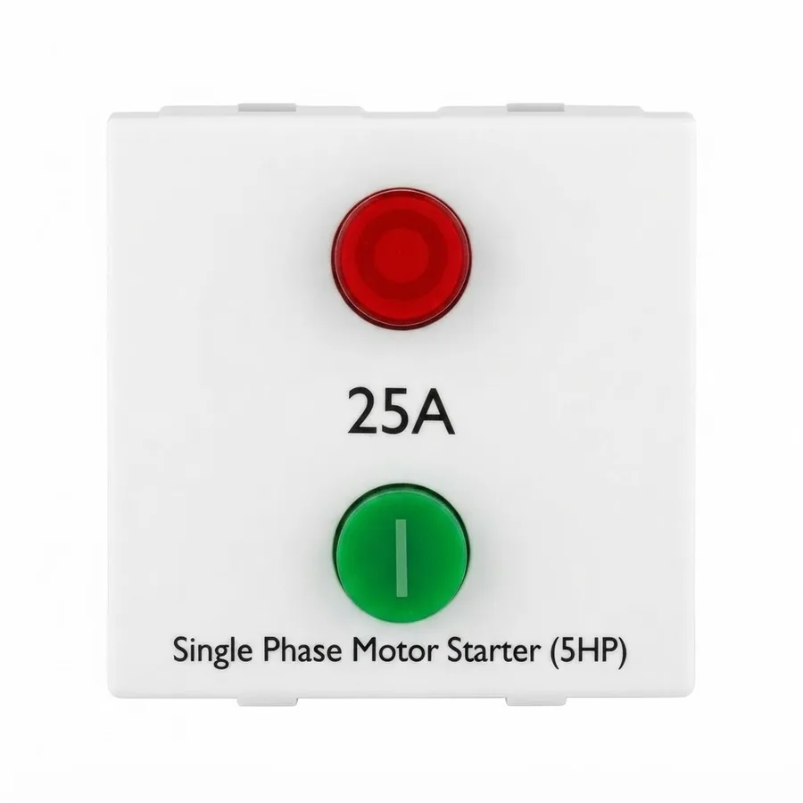 Anchor Tiona 25A Motor Starter Switch 2 Module White (Model 86025)