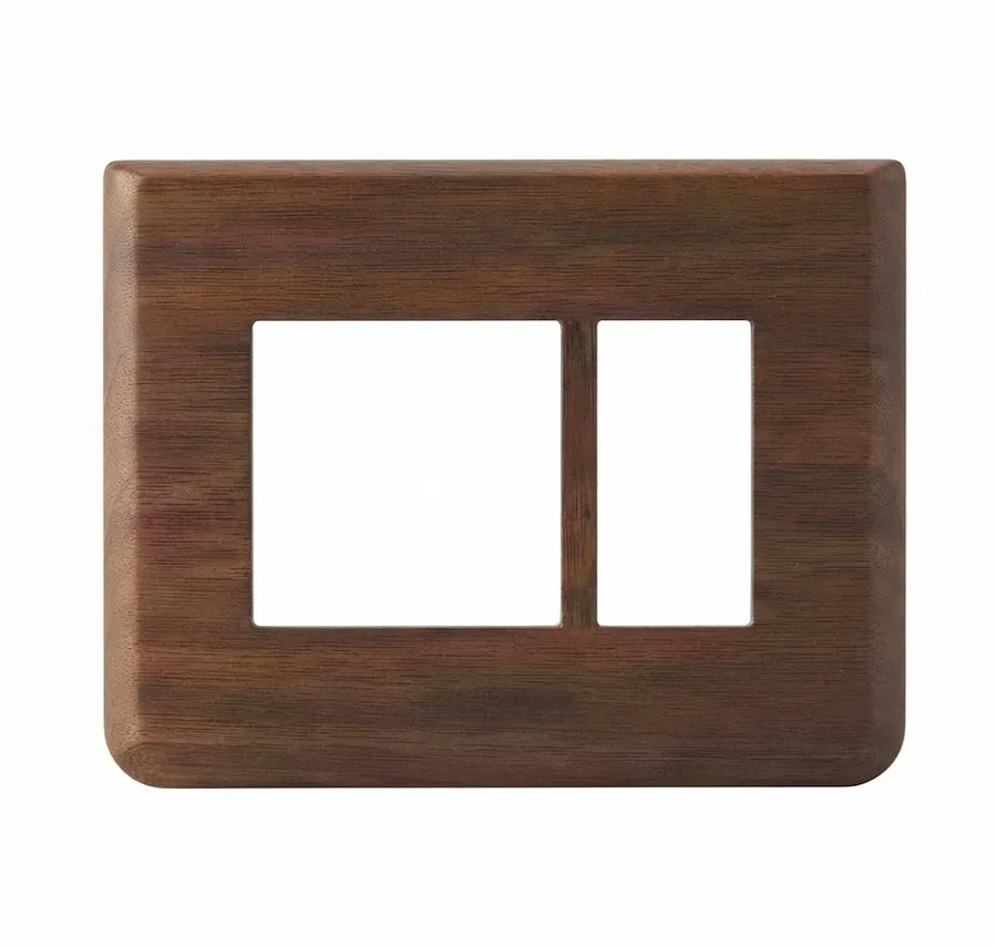 Anchor Tiona Woody Modular Plate 8 Module Vertical Walnut Wood (Model 86888WW)