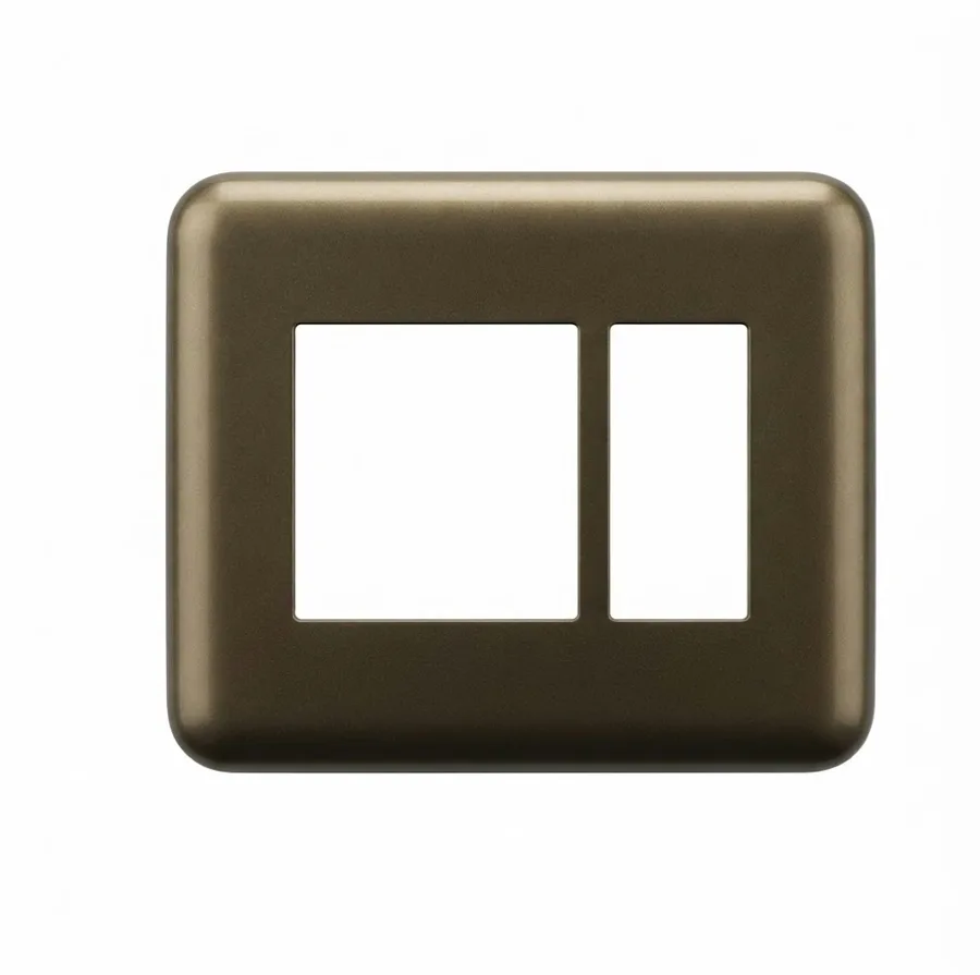 Anchor Tiona Colour Modular Plate 6 Module Champagne (Model 86806CH)