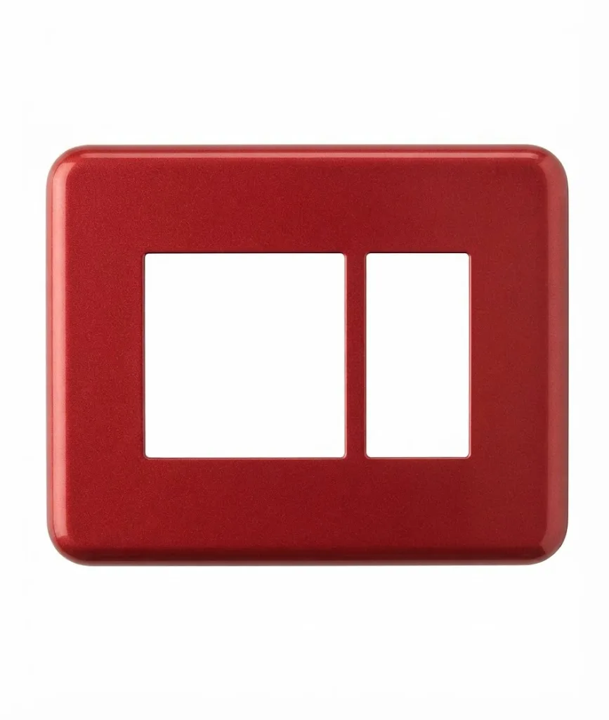 Anchor Tiona Colour Modular Plate 3 Module Shimmer Red (Model 86803SR)