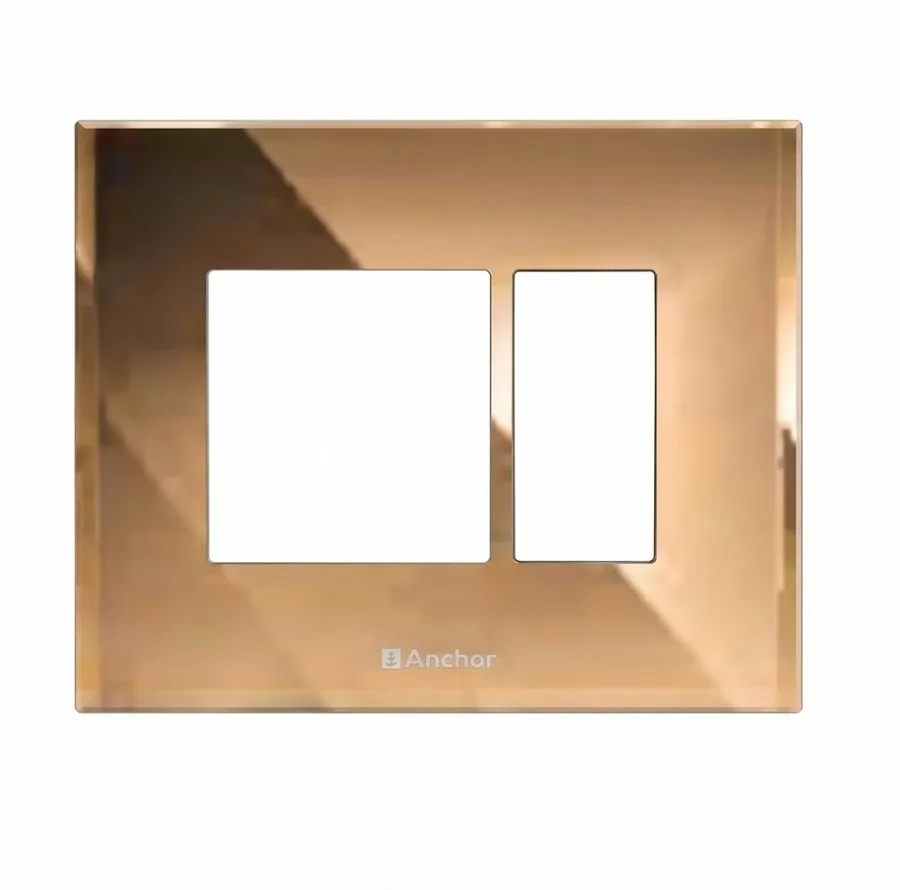 Anchor Tiona Glass Modular Plate 6 Module Copper Mirror (Model 86806GCM)