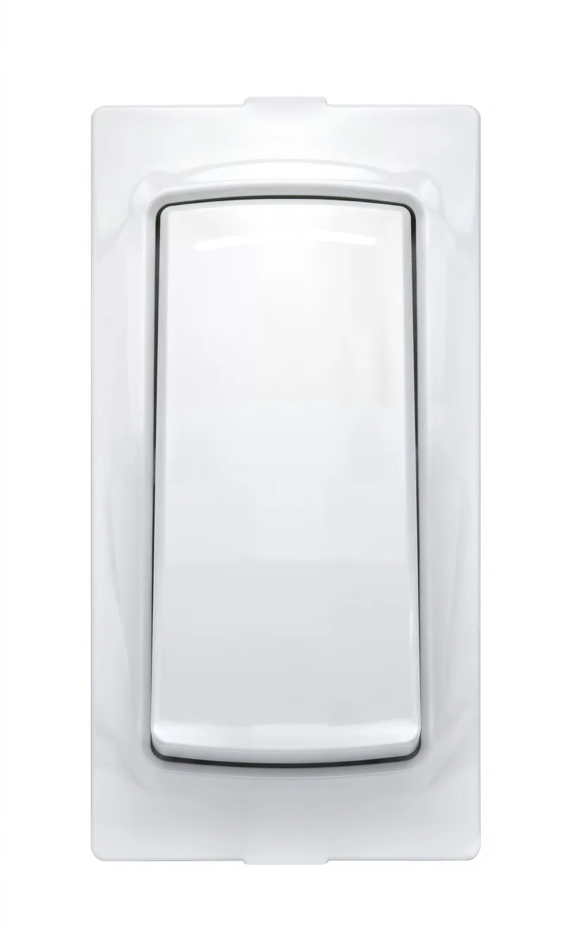Anchor Ziva White 16A 1Way Switch 1 Module (ISI) 200W SBL Load (Model 68007)