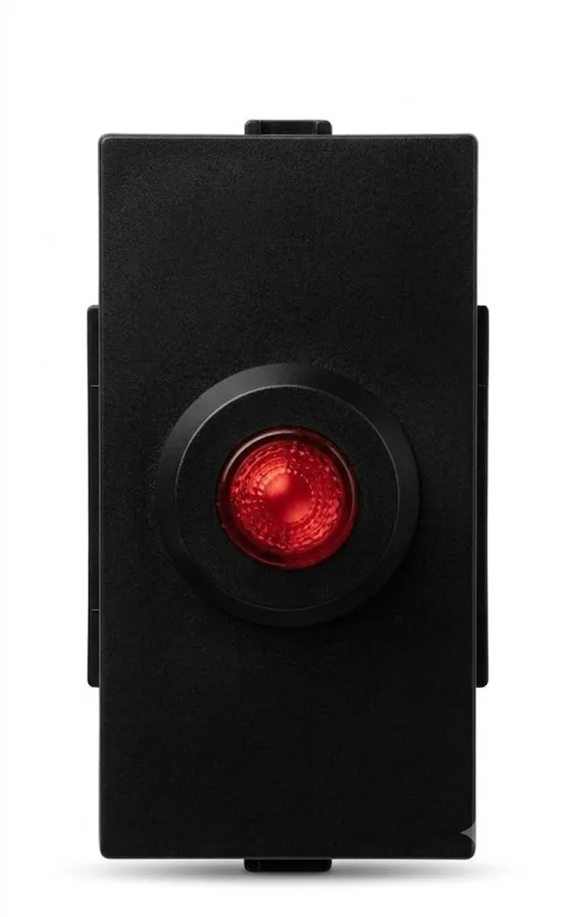 Anchor Ziva Black 16A Overload Protection - Manual Resettable Fuse 1 Module (Model 68509B)