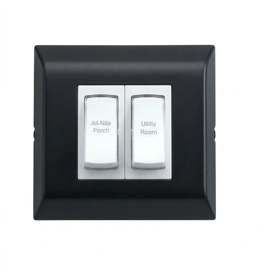 Anchor Ziva Black DND MMR Internal unit without Plate (DND Switch MMR Switch) 2 Module (Model 68708B)