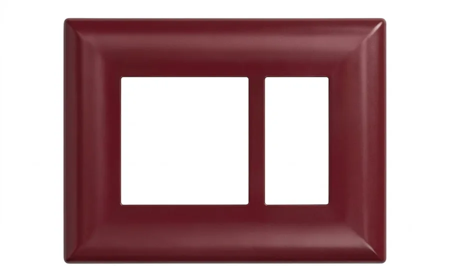 Anchor Ziva Cherry Red Cover Plate with Base Frame 16 Module (Model 68916CR)