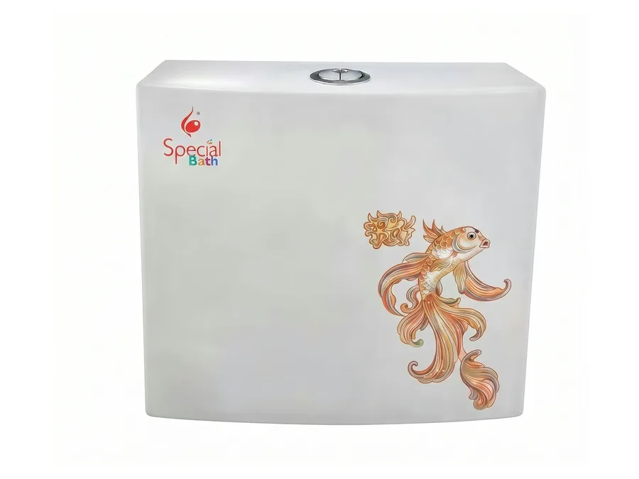 Edge Prime Dual Flushing Cistern 8 Ltrs (Fish) | Sparsh Pearl