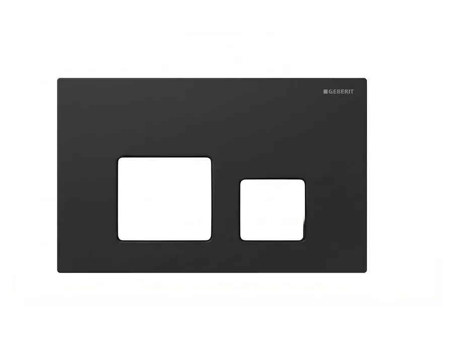 Concealed Quick Flushing Cistern Cubo Plate - Black | Sparsh Pearl
