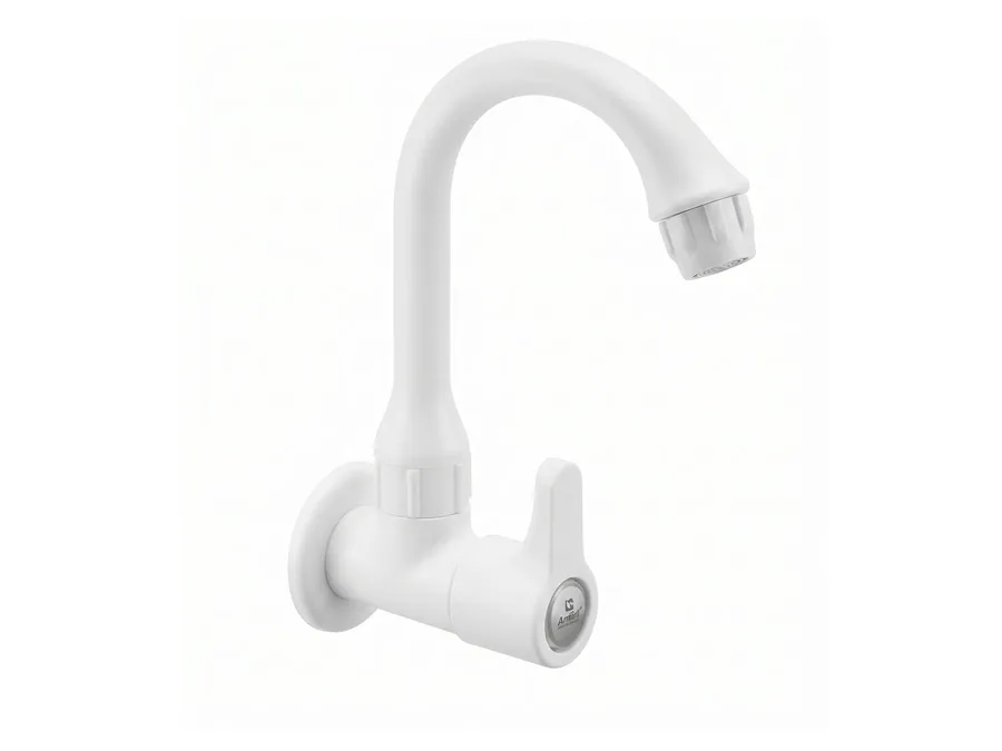 Casper Sink Cock with Flange PTMT Tap | Sparsh Pearl