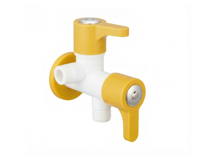 Casper Plus 2 Way Angle Cock with Flange PTMT Tap | Sparsh Pearl