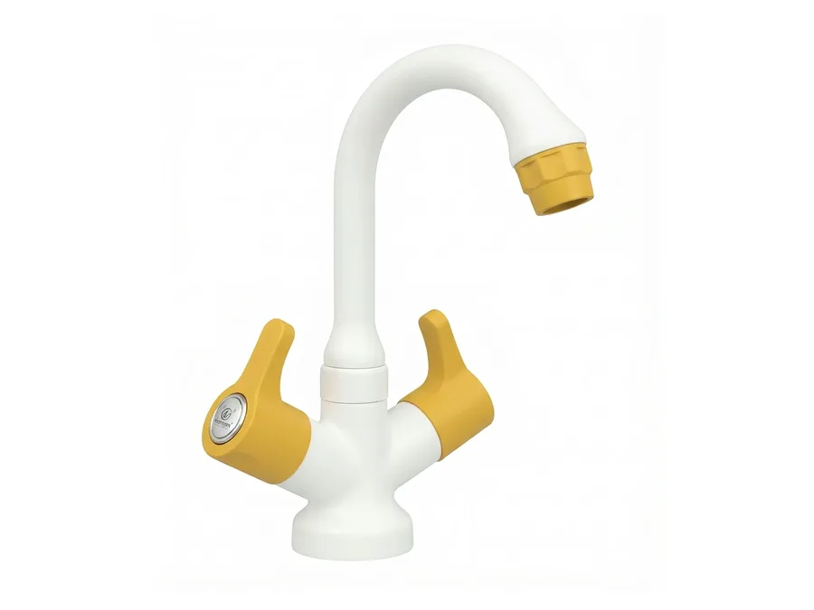 Casper Plus Center Hole Basin Mixer PTMT | Sparsh Pearl
