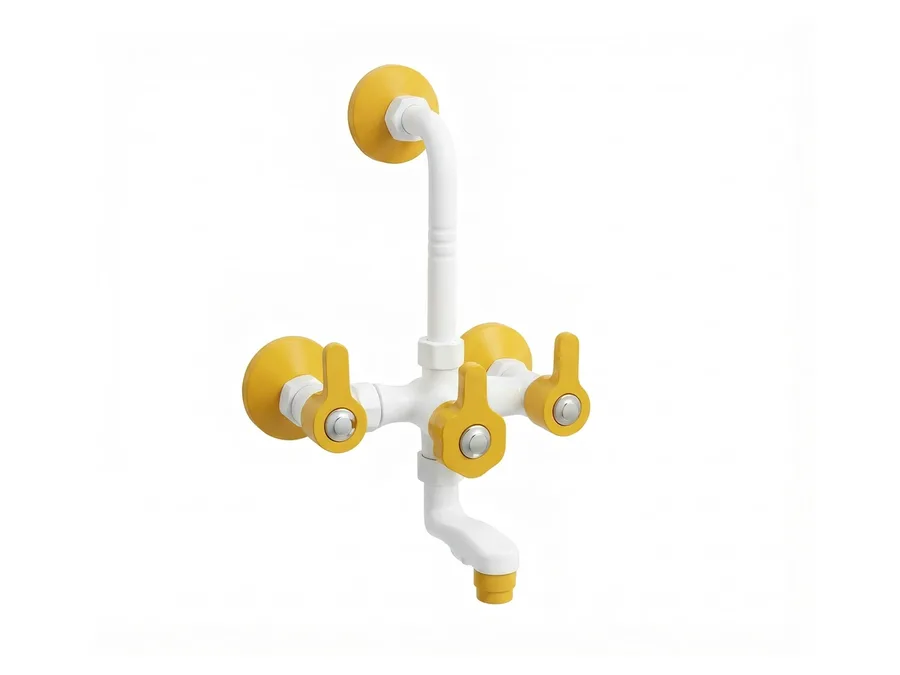 Casper Plus Wall Mixer with L-Bend PTMT | Sparsh Pearl