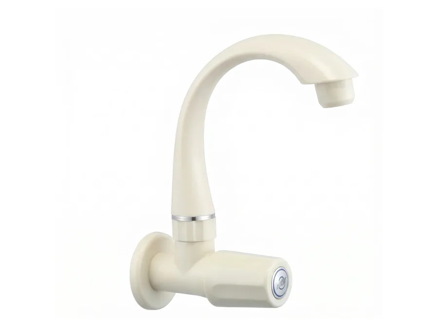 Standard Quarter Turn Mini Sink Cock with Flange PTMT Tap | Sparsh Pearl