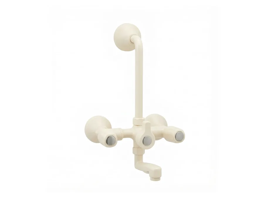 Standard Quarter Turn Wall Mixer with L-Bend PTMT | Sparsh Pearl