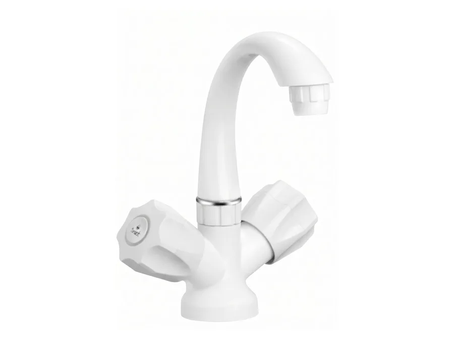 Hi-Flo Full Turn Center Hole Basin Mixer PTMT | Sparsh Pearl